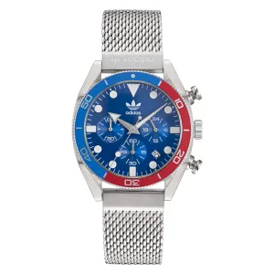 Adidas Edition Two Chronograph Blue Dial Watch AOFH22500