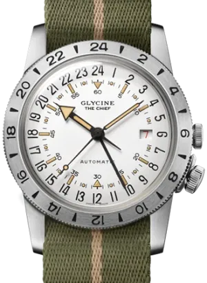 Airman ??The Chief?? GMT White - Military Nylon Strap Ref. GL0473