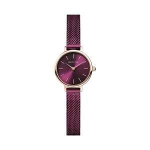 Bering Classic 26mm Purple Milanese Strap Watch
