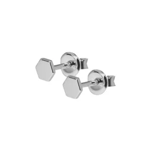 Boucles d'oreilles CLUSE Essentielle Silver Hexagon Stud CLJ52006