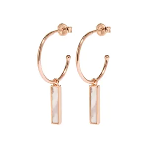 Boucles d'oreilles CLUSE Idylle Rose Gold Marble Bar Hoop CLJ50001