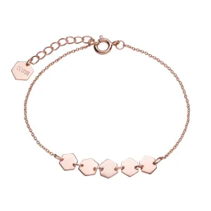 Bracelet CLUSE Essentielle Rose Gold Hexagons Chain CLJ10007