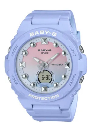 Casio Baby-g BGA-320-2A1 Digital Analog Rubber Strap Watch For Women