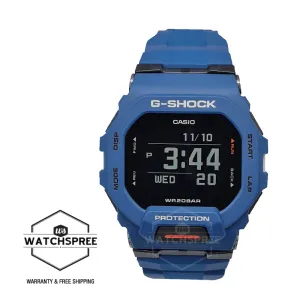 Casio G-Shock G-SQUAD Bluetooth?? Navy Blue Resin Band Watch GBD200-2D GBD-200-2