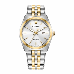 Citizen Eco-Drive Stainless Steel White Dial Watch BM7334-58B