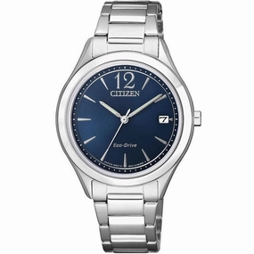 Citizen Women's Watch - Eco Drive Power Reserve Blue Dial SS Bracelet | FE6120-86L