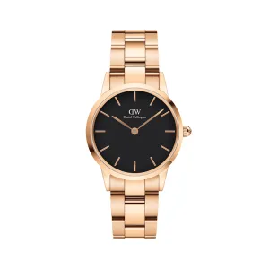 Daniel Wellington Iconic Link 28mm RG Black DW00100214