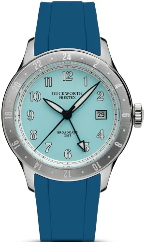 Duckworth Prestex Broadgate GMT Blue Blue Rubber Watch