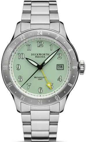 Duckworth Prestex Broadgate GMT Green Bracelet Watch