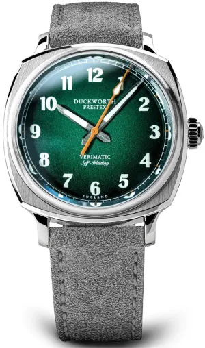 Duckworth Prestex Verimatic Green Fume Grey Suede Watch