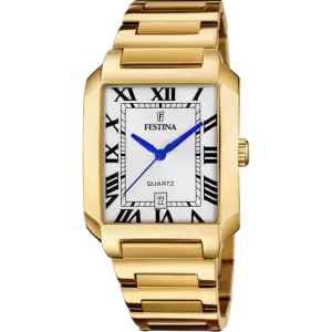 Elegant Festina Men's Watch with White Dial and Durable Stainless Steel Bracelet - F20678/1