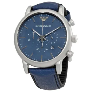 Emporio Armani Luigi Mens Chronograph Watch with Blue Dial AR1969