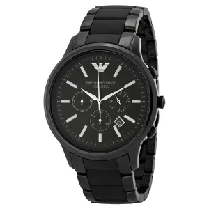 Emporio Armani Men's Black Ceramic Chronograph Watch Model AR1451
