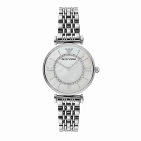Emporio Armani Silver-Tone Analogue Watch AR1908