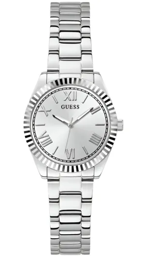 Guess Mini Luna Silver Dial Stainless Steel Watch GW0687L1