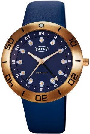Ikepod Seapod GMT Bronze Evan Blue Limited Edition Watch