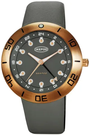 Ikepod Seapod S004 GMT Bronze Archi Grey Limited Edition Watch