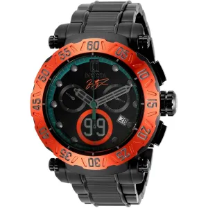 Invicta Men's Chronograph Watch - Jason Taylor Black Stainless Steel Bracelet | 32160