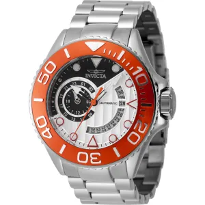 Invicta Men's Watch - Grand Diver Automatic Silver and Black Dial Bracelet | 48242