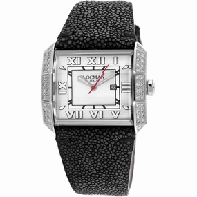 Locman Women's Watch - Classic Silver Dial Black Leather Strap | 232MOPWHDC/BK STG