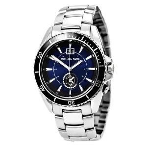 Michael Kors MK8400 Men's Jetmaster Blue Dial Stainless Steel Bracelet Watch