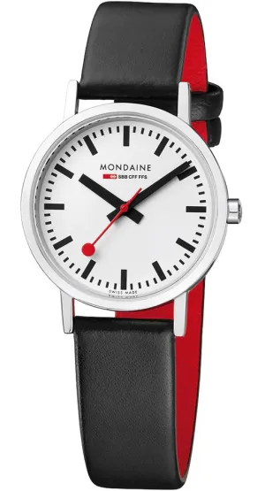 Mondaine Classic Vegan Grape Leather Watch