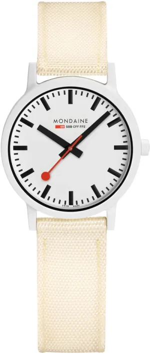 Mondaine Essence White Watch