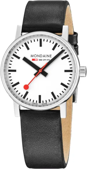 Mondaine Evo2 35 mm Grape Leather Watch