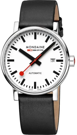Mondaine Evo2 Big Auto 40mm Grape Leather Watch