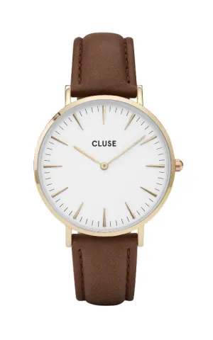 Montre CLUSE La Bohme Gold White-Brown CL18408