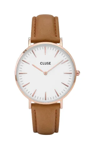 Montre CLUSE La Bohme Rose Gold White-Caramel CL18011