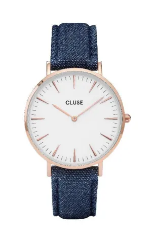 Montre CLUSE La Bohme Rose Gold White/Blue Denim CL18025
