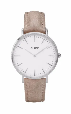 Montre CLUSE La Bohme Silver White/Hazelnut CL18234