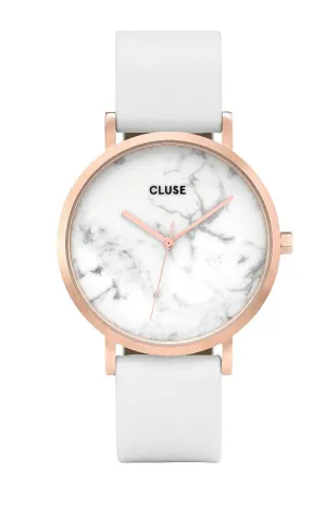 Montre CLUSE La Roche Rose Gold White Marble/White CL40010
