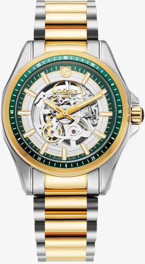 Roamer Rockshell Mark III Skeleton Green Watch