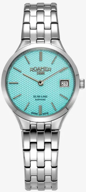 Roamer Slim-Line Classic Marine Blue Ladies Watch