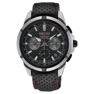 Seiko Coutura Carbon Fibre Dial Chronograph Watch SSB437P