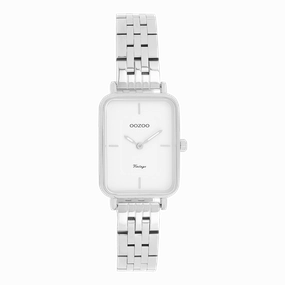 Silver coloured OOZOO watch with stainless steel bracelet - C20416