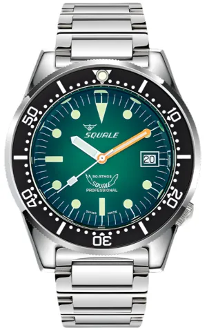 Squale 1521 Green Ray Bracelet Watch