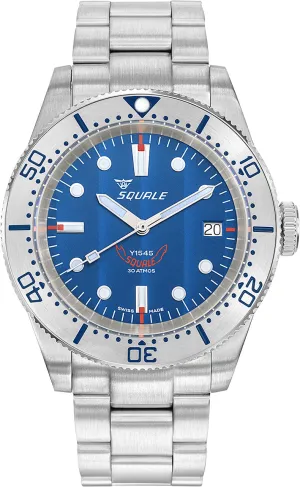 Squale 1545 Steel Blue Bracelet Watch