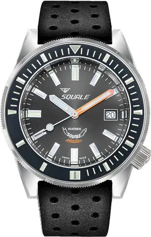 Squale Matic Grey Rubber Watch