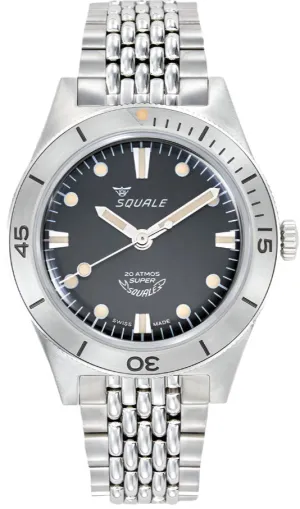 Squale SuperSquale Sunray Black Bracelet Watch