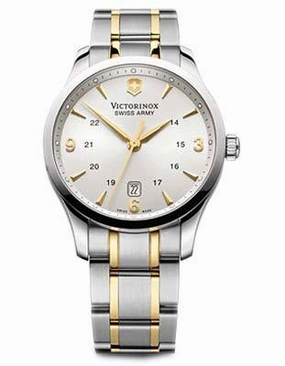 Swiss Army Mens Alliance - Silver Dial - Two-Tone Bracelet - Date Window