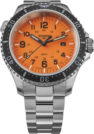 Traser H3 P67 Diver Orange Bracelet Watch