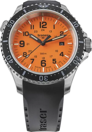 Traser H3 P67 Diver Orange Rubber Watch
