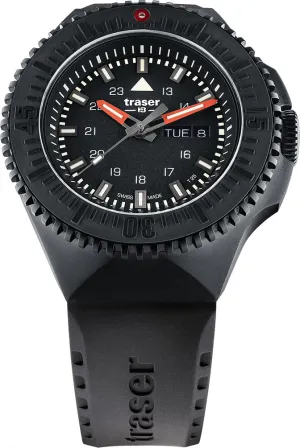 Traser H3 P69 Black Stealth Black Rubber Watch