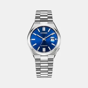 Tsuyosa Men's Blue Analog Stainless Steel Automatic Watch NJ0150-81L
