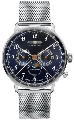 Zeppelin LZ 129 Hindenburg Moonphase Mens Watch